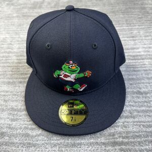 Boston Red Sox Hat Cap Mens Fitted 7 1/8 New Era Wally The Green Monster Mascot